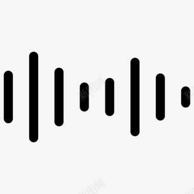 音频波形音乐音频波形图标图标