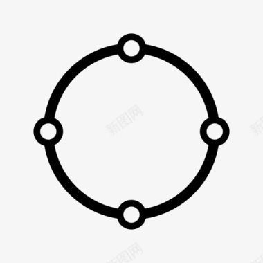 圆形火焰图标空间圆形面积图标