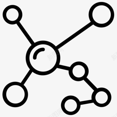 声波线矢量素材原子电子分子图标图标