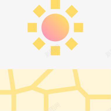 黄色的沙发干旱灾难6黄色图标图标