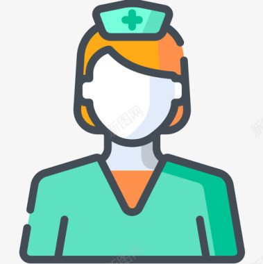 助理护士护士药物14双色图标图标