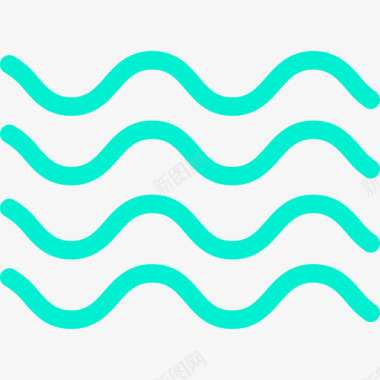 水杂项32线性颜色图标图标