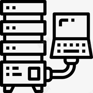 种植技术3图标服务器计算机和技术3线性图标图标