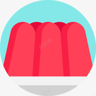 果冻甜糖果扁的图标图标