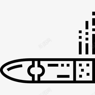 矢量雪茄雪茄野生西29直线型图标图标