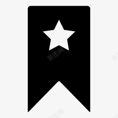 金钻石书签收藏标签图标图标