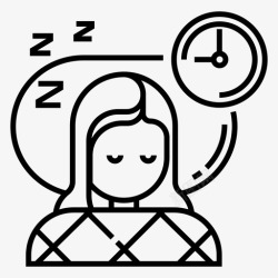 兴旺发达睡得好健康的生活健康的生活长寿图标高清图片