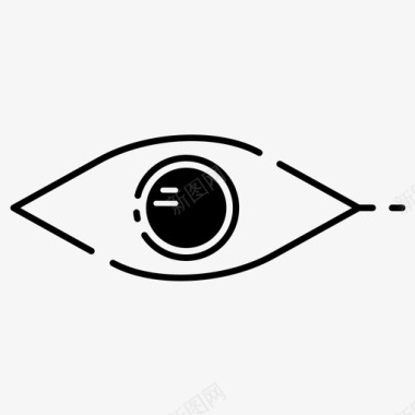 眼睛身体部分人体部分图标图标