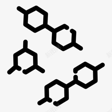 配方化学化合物实验图标图标