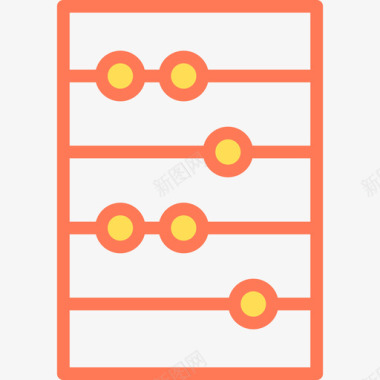 算盘算盘文具46扁平图标图标