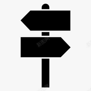 方向牌指示牌左图标图标
