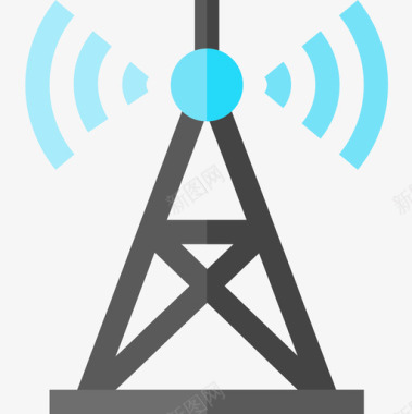 卡牌塔信号塔污染2平坦图标图标
