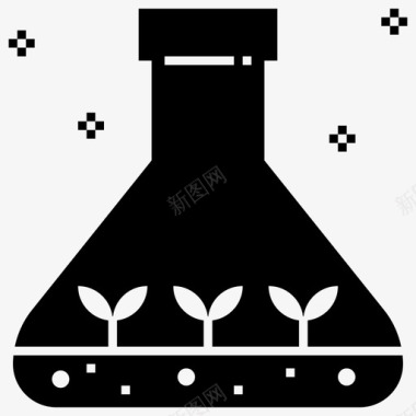 化学课堂农用化学品农业科学图标图标