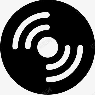 光盘艺术家工作室5填充图标图标