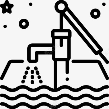 地下水手动泵水循环性质图标图标