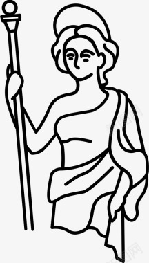 赫拉女神希腊语图标图标