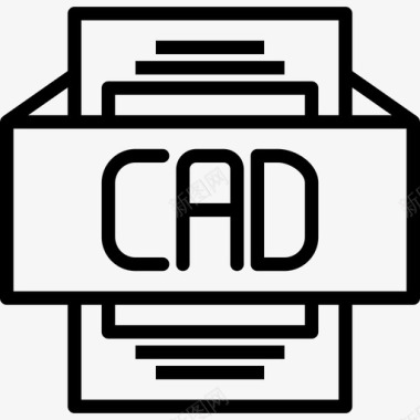 雕花CADCad文件类型3线性图标图标