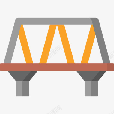 复古桥桥铁路11平坦图标图标