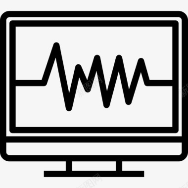 心电心电图保健5线性图标图标