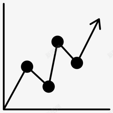上升图表业务增长图标图标