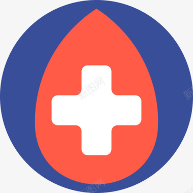 血滴献血平坦图标图标