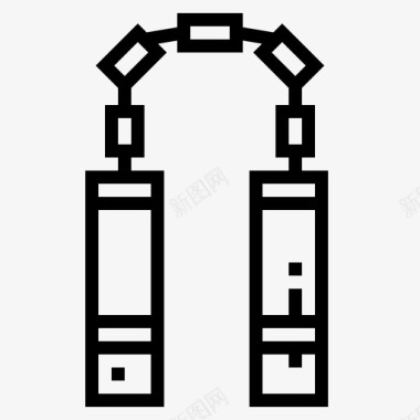 双节棍图片双节棍空手道运动图标图标