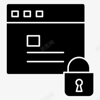 网站flash网站锁定保护图标图标
