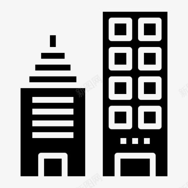 建筑城市建筑工具图标图标