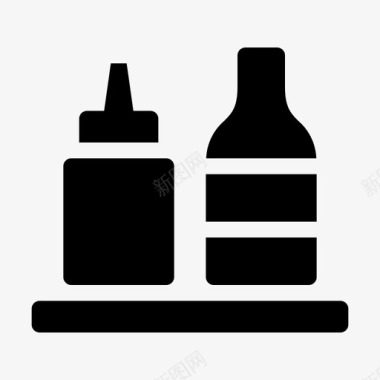 储藏室食品储藏室瓶子调味品图标图标