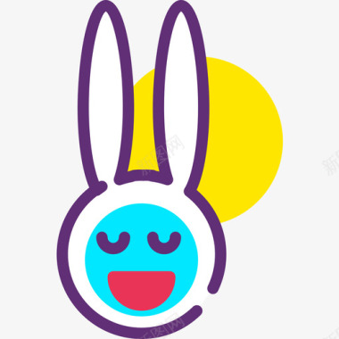 兔子免抠素材复活节兔子假期35附魔图标图标
