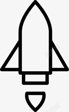 通勤火箭星际飞船图标图标