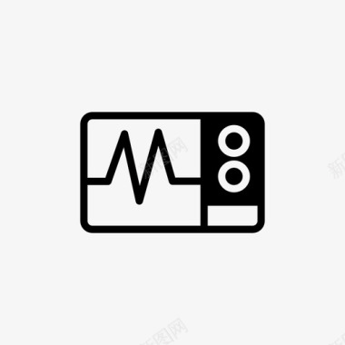 医院红十字标志监护仪健康医院图标图标