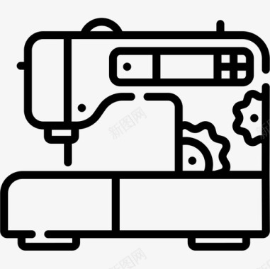 电动缝纫机缝纫机缝纫30直线图标图标