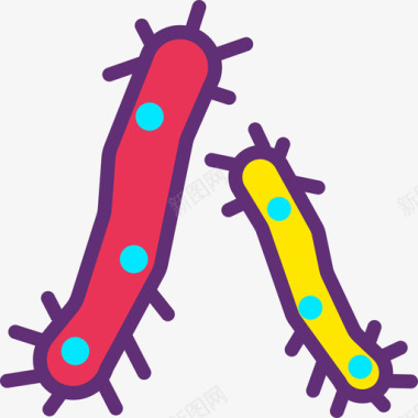 细菌细胞图片细菌科学37魔法图标图标