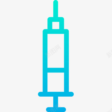 美容健身图标注射器健身78梯度图标图标