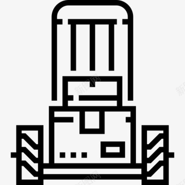 手推车模型手推车工业33直线图标图标