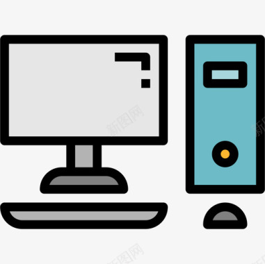 迷人彩色计算机通信112线性彩色图标图标