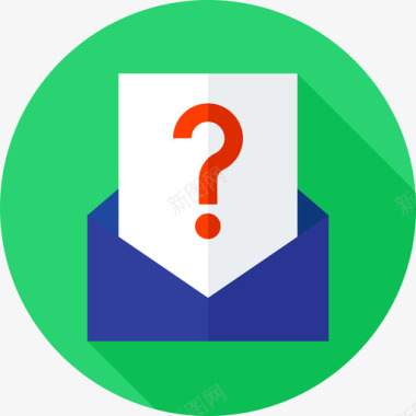 邮件标志邮件帮助和支持12扁平图标图标