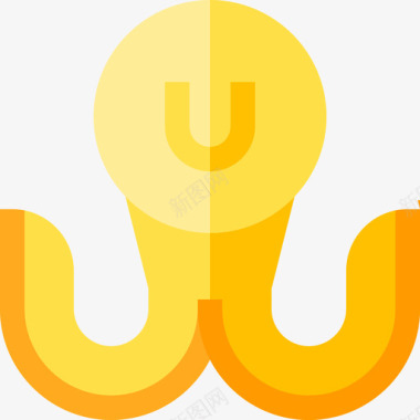 矢量章鱼章鱼自然54扁平图标图标