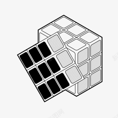 挑战极限rubikscube大脑问题挑战图标图标