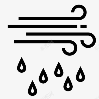 雨季节符号图标图标