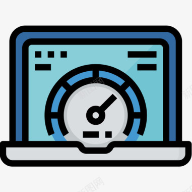 余额表车速表网络开发27线性颜色图标图标