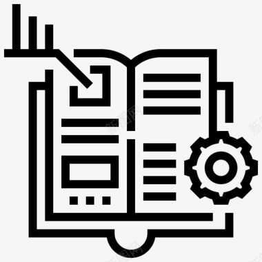 研究物质工作分析信息过程图标图标