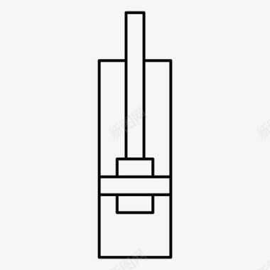 等于符号标识气缸符号液压气动图标图标