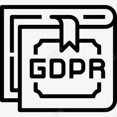 成长手册手册gdpr13线性图标图标