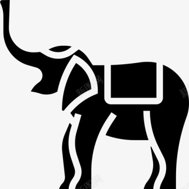 大象泰国符号4字形图标图标