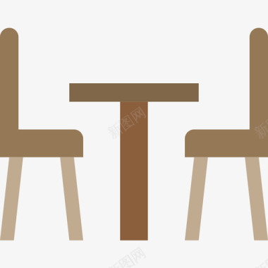 厨房餐桌家具和家用23平的图标图标