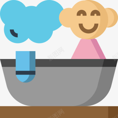 BathBathbaby63扁平图标图标