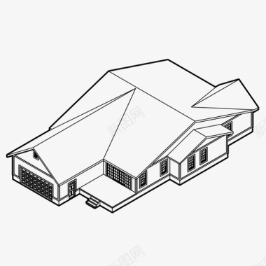 爱的小屋小屋建筑家图标图标