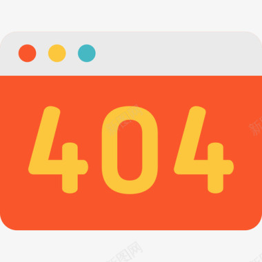 错误标志404错误web维护5扁平图标图标